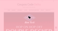 Desktop Screenshot of couponcodedelta.com